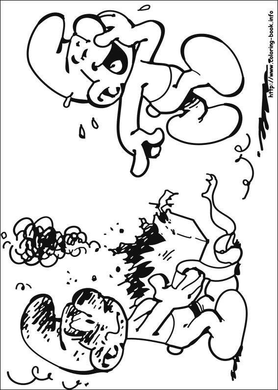 The Smurfs coloring picture